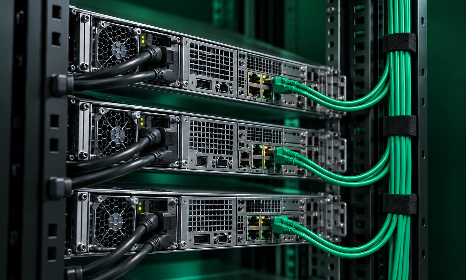 Rear connections of server infrastructure — illustrative image